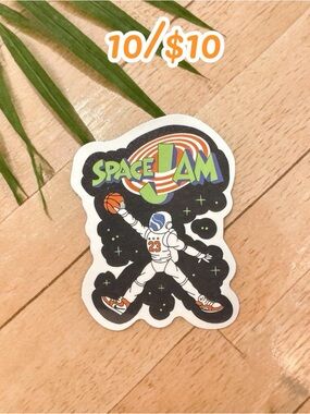 Space Jam Astronaut Basketball Sticker – Retro Space Basketball | 90s Cartoon